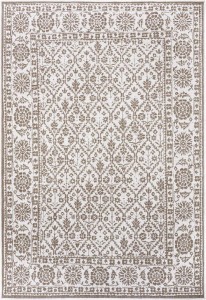 Dywan dwustronny, płasko tkany, sznurkowy, zewnętrzno-wewnętrzny Bougari  Curacao,brązowy 120x170