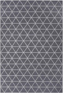 Dywan szary  płasko tkany sizal, zewnętrzno-wewnętrzny Hanse-Home 200x290