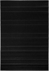 Dywan czarny  płasko tkany sizal, zewnętrzno-wewnętrzny Hanse Home Fuerth  200x290