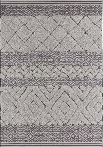 Dywan szary  płasko tkany sizal, zewnętrzno-wewnętrzny Mint Rugs Todra 80x150 