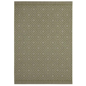 Dywan zielony  płasko tkany sizal, zewnętrzno-wewnętrzny Hanse Home 80x150