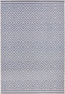 Dywan szaro-niebieski  płasko tkany sizal, zewnętrzno-wewnętrzny Hanse Home 80x150