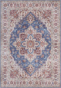 Orientalny niebiesko-czerwony dywan Nouristan Anthea 160x230
