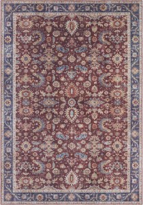 Orientalny bordowo-niebieski dywan Nouristan Viviana 160x230