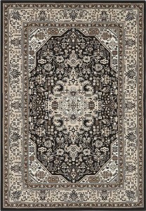 Tradycyjny brązowo-kremowy dywan z krótkim miękkim włosem NOURISTAN 80x150cm