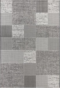 Dywan szary   płasko tkany sizal, zewnętrzno-wewnętrzny Elle Decor Agen 160x230cm