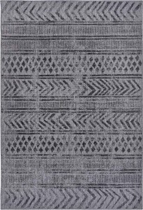 Dywan dwustronny, płasko tkany, sznurkowy, zewnętrzno-wewnętrzny Bougari Biri szary 160x230cm