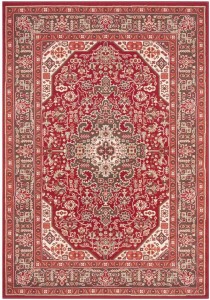Klasyczny,tradycyjny czerwono kremowy dywan do salonu Nouristan  200x290cm