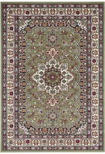 Klasyczny,tradycyjny zielony dywan do salonu z miękkim włosem Nouristan  200x290cm