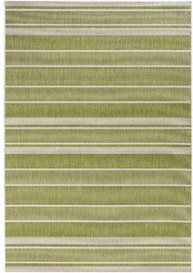 Dywan zielony sizal,płasko tkany na taras,zewnętrzno wewnętrzny Bougari Strap 200x290cm