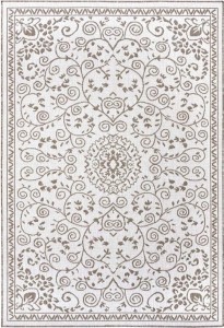 Dywan  beżowo kremowa,  zewnętrzno-wewnętrzny, sznurkowy, płasko tkany, dwustronny  80x150 cm Bougari Leyte