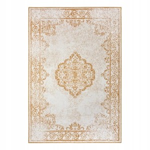 Dywan dwustronny,zewnętrzno-wewnętrzny NORTHRUGS/BOUGARI CEBU- żółto kremowy 160x230 cm dywan sznurkowy, płasko tkany