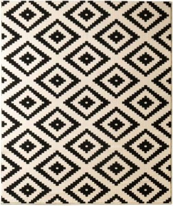 Dywan nowoczesny do salonu 200x290cm, czarno kremowy z miękkim włosem- HANSE HOME