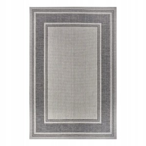 Dywan na taras 190x290cm- HANSE HOME CLYDE ,szaro kremowy dywan zewnętrzno-wewnętrzny, płasko tkany typu sizal