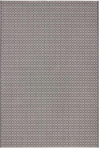 Dywan na taras 200x290cm- NORTHRUGS COIN ,czarno kremowy dywan zewnętrzno-wewnętrzny, płasko tkany typu sizal