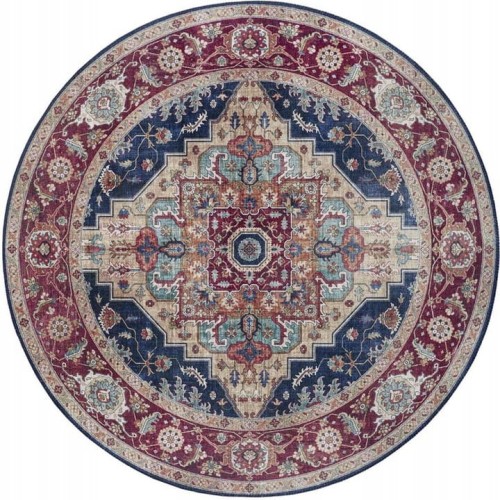 Dywan-okragly-do-salonu-160cm-orientalny-bordowo-niebieski-plasko-tkany.jpg