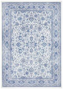 Dywan orientalny ELLE DECOR- Maschad , niebiesko kremowy wzór 120x160cm