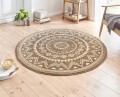 Dywan-okragly-do-salonu-200cm-bezowo-kremowy-wzor-mandala-z-miekki-wlosem-Marka-Hanse-Home.jpg