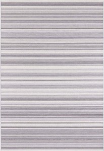 Dywan na taras 200x290cm- ELLE DECOR Calasis ,szaro kremowy dywan zewnętrzno-wewnętrzny, płasko tkany typu sizal