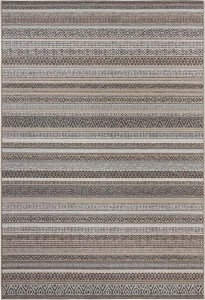 Dywan na taras 80x150cm-ELLE DECOR BLOOM kremowo beżowy dywan, zewnętrzno-wewnętrzny, płasko tkany typu sizal