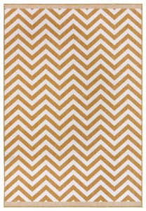 Dywan na taras 160x230cm dwustronny, zewnętrzno-wewnętrzny NORTHRUGS/BOUGARI PALMA- żółto kremowy sznurkowy, płasko tkany
