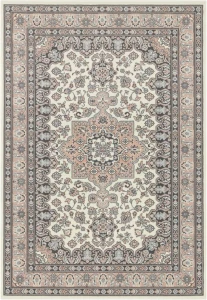 Dywan tradycyjny do salonu 200x290cm- HANSE HOME kremowo różowo szary z miękkim włosem
