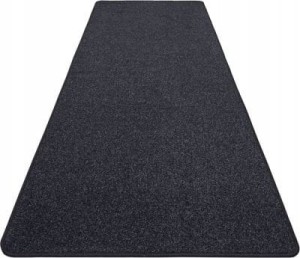 Chodnik na korytarz, przedpokój 80x300cm-Hanse Home FANCY z krótkim miękkim włosem, czarny kolor