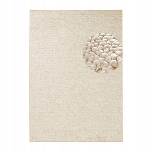 DYWAN tuftowany 160x230-BT Carpet Wolly kolor kremowy styl BOHO, pętelkowy
