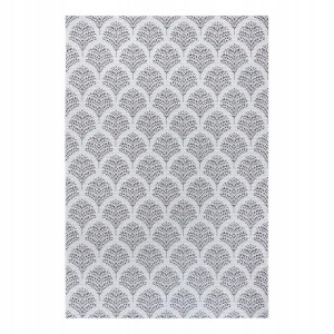 Dywan na taras 160x230cm- RAGAMI ,szaro kremowy dywan zewnętrzno-wewnętrzny, płasko tkany typu sizal