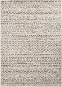 Dywan na taras 200x290cm- NORTHRUGS Lotus ,kremowo beżowy dywan zewnętrzno-wewnętrzny, płasko tkany typu sizal