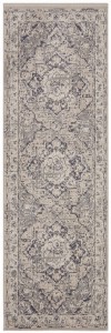 Chodnik tradycyjny na korytarz, przedpokój 80x200cm-Hanse Home z krótkim miękkim włosem, szaro kremowy