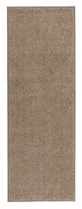 Chodnik na korytarz, przedpokój 80x200cm-Hanse Home FANCY z krótkim miękkim włosem, brązowy kolor