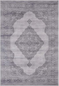 Dywan orientalny do salonu 200x290cm NOURISTAN CARME, płasko tkany, szary kolor