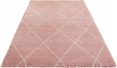 Dywan-Shaggy-120x170cm-do-salonu-rozowo-kremowy-wzor-boho-z-dlugim-wlosem-Stan-opakowania-oryginalne.jpg