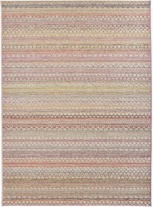 Dywan na taras 200x290cm- Nortrugs LOTUS ,różowo beżowy dywan zewnętrzno-wewnętrzny, płasko tkany typu sizal