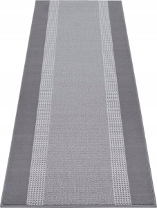 Chodnik na korytarz, przedpokój 80x350cm-Hanse Home Basic z krótkim miękkim włosem, szary nowoczesny