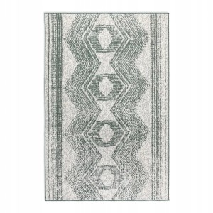 Dywan na taras 160x230cm ELLE DECOR GEMINI- zielono kremowy, dwustronny płasko tkany,zewnętrzno-wewnętrzny