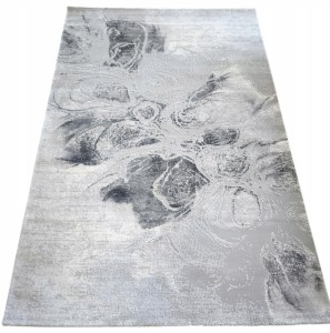 Ekskluzywny gruby Dywan SETA HALI, pluszowy wzór loftowy do salonu 160x230cm,kremowo szary