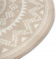 Dywan-okragly-do-salonu-200cm-bezowo-kremowa-mandala-z-miekki-wlosem-Marka-Mojdywan.jpg