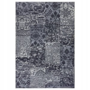 Dywan nowoczesny do salonu 235x320cm- HANSE HOME Patchwork szaro kremowy  z miękkim włosem