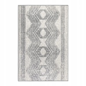 Dywan zewnętrzno-wewnętrzny na taras 120x170cm,dwustronny ,sznurkowy ELLE DECORATION MERGE , szaro kremowy  , płasko tkany
