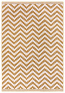 Dywan zewnętrzno-wewnętrzny na taras 120x170cm,dwustronny ,sznurkowy NORTHRUGS PALMA, żółto kremowy  , płasko tkany
