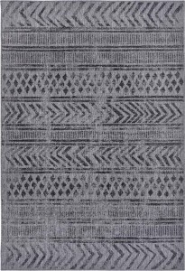 Dywan zewnętrzno-wewnętrzny na taras 120x170cm,dwustronny ,sznurkowy NORTHRUGS BIRI, grafitowy  , płasko tkany