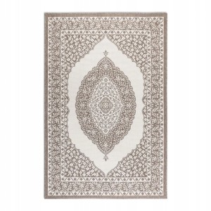 Dywan zewnętrzno-wewnętrzny na taras 120x170cm,dwustronny ,sznurkowy NORTHRUGS GEMINI, beżowo kremowy, płasko tkany