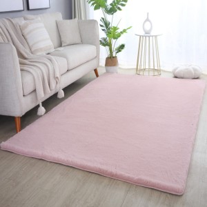 Dywan pluszowy Pouffy pudrowy róż 160 cm x 230 cm 