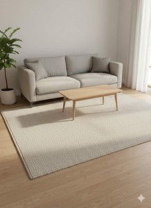 Dywan Juta Szara 160x230 cm 10 mm Naturalny Pleciony