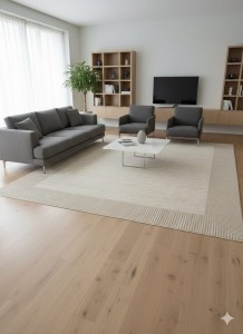 Dywan Unique Ivory 240x340 cm 8 mm nowoczesny bezowy