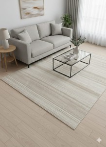 Dywan nowoczesny beżowy 160x220 cm – pasy, miękki, elegancki Ahenk Oasis Star