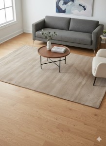 Dywan jednolity taupe 160x230 cm – miękki, nowoczesny, gładki Ahenk Oslo