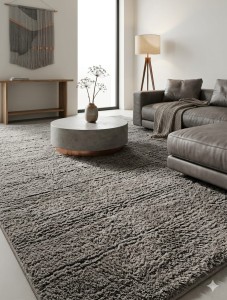 Dywan shaggy grafitowy 160x230 cm – miękki, puszysty, nowoczesny, premium do salonu